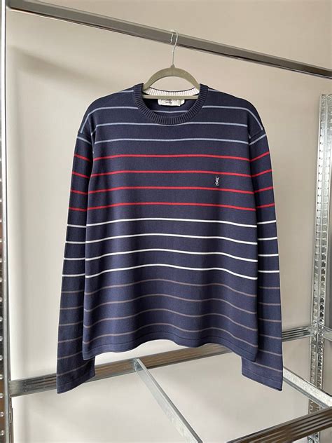 yves saint laurent line crew neck sweater